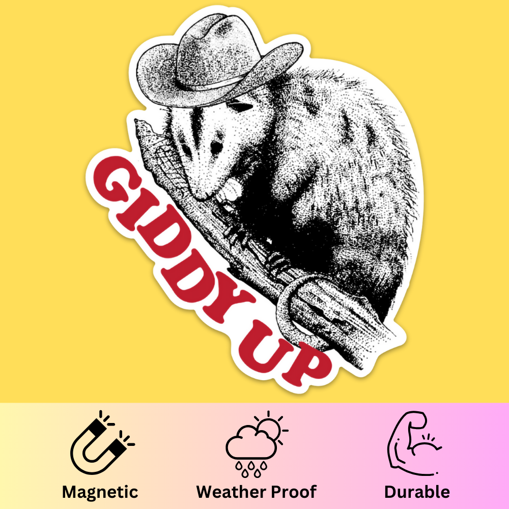 'Giddy Up' Bumper Magnet