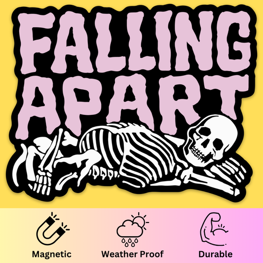 'Falling Apart' Bumper Magnet