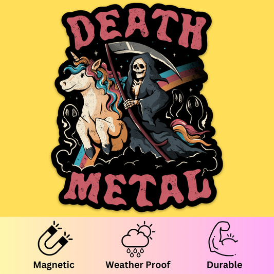 'Death Metal' Bumper Magnet