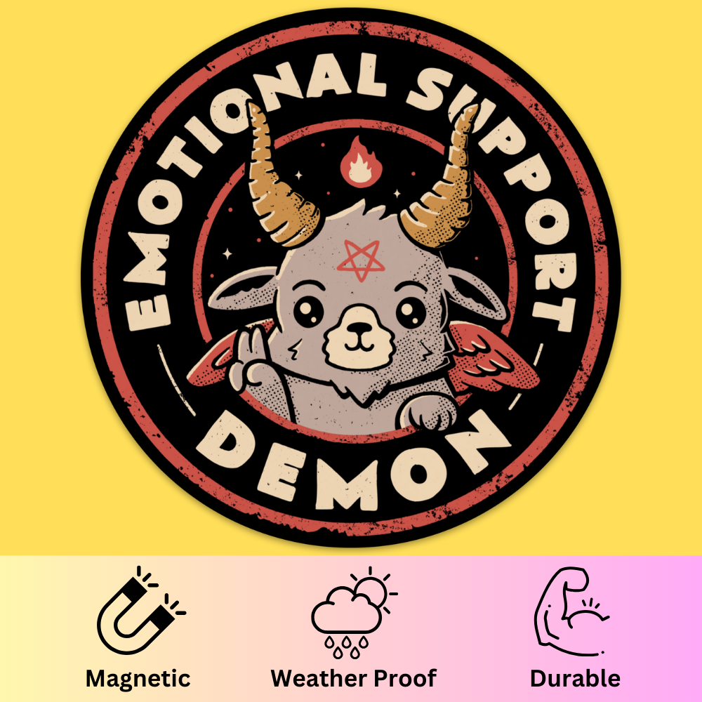 'Emotional Support Demon' Bumper Magnet