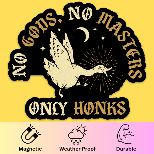 'No Gods, No Masters' Bumper Magnet