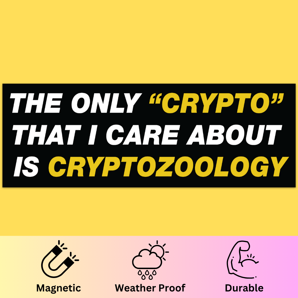 'Cryptozoology' Bumper Magnet