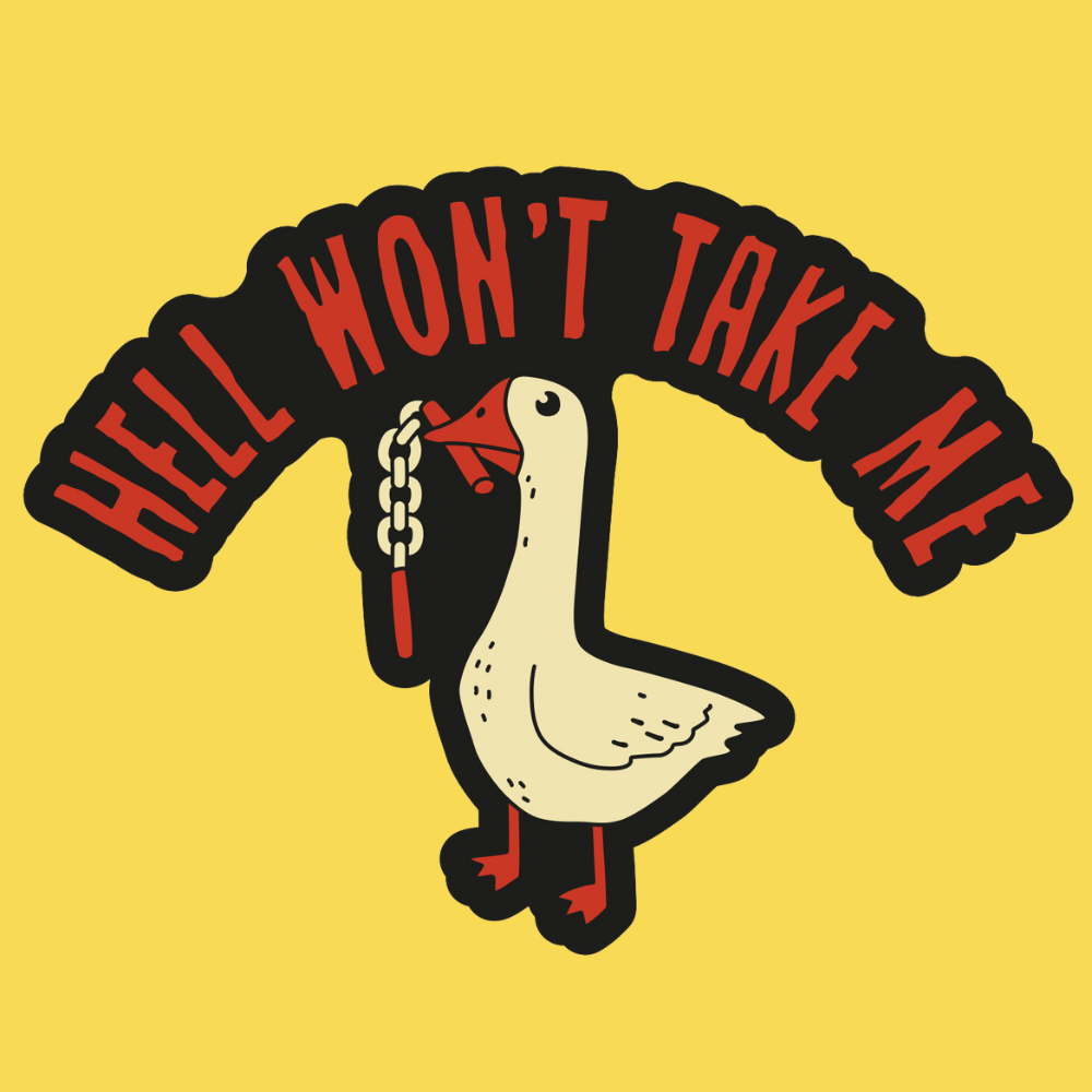 'Hell Won't Take Me' Enamel Pin