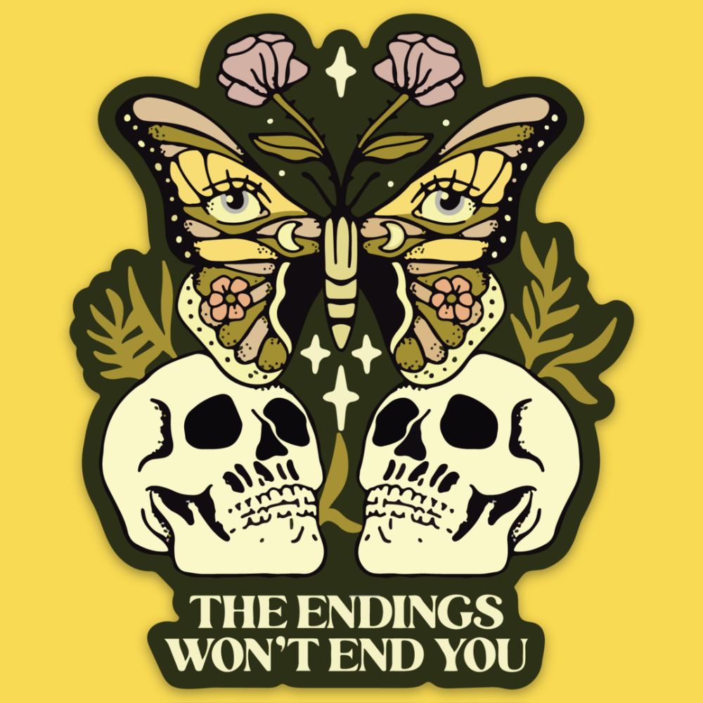 'Endings Won't End' Sticker – Wicked Clothes