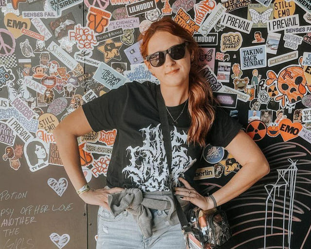 Wicked Clothes review photo from Taylor D. — "My go-to shirt. Great design and lots of compliments on it."