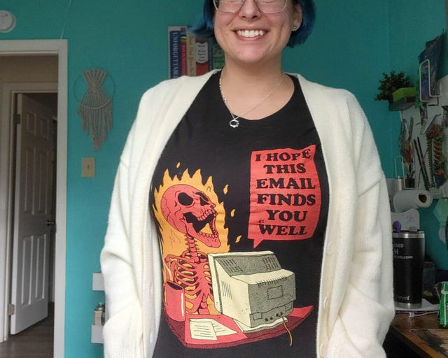 Wicked Clothes review photo from Brittany L. — "Absolutely in love with the shirt, fits well, soft, and hilarious!"