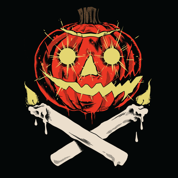 'Pumpkin Crossbones' Shirt